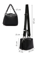 Women's Black Long Strap Crossbody Bag | Derimod