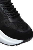 Women's Black Thick Soled Sneaker | Derimod