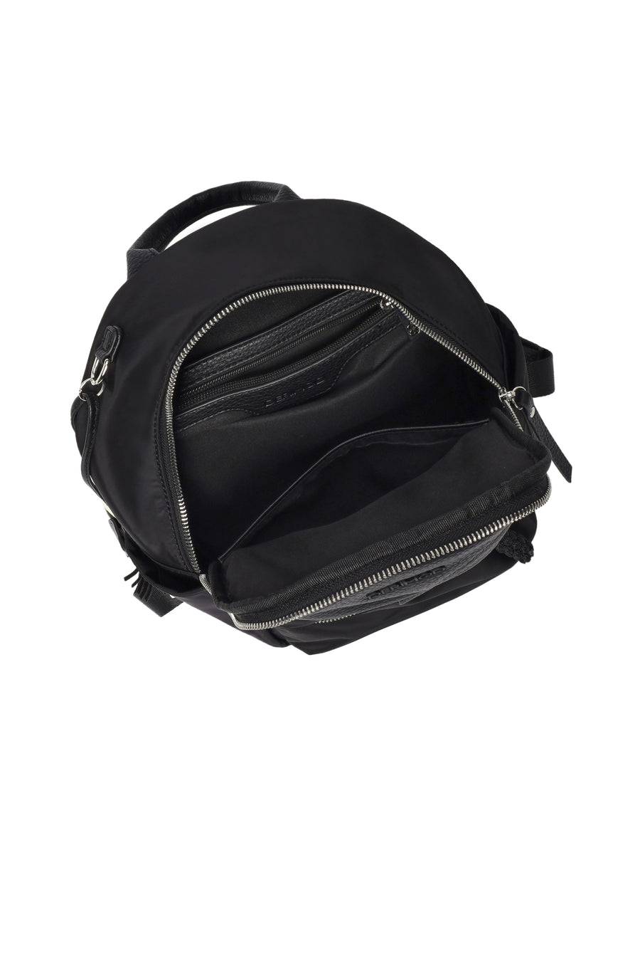 Women's Black Fabric Backpack