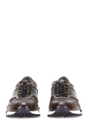 Crocodile Patterned Men's Leather Sneaker | Derimod