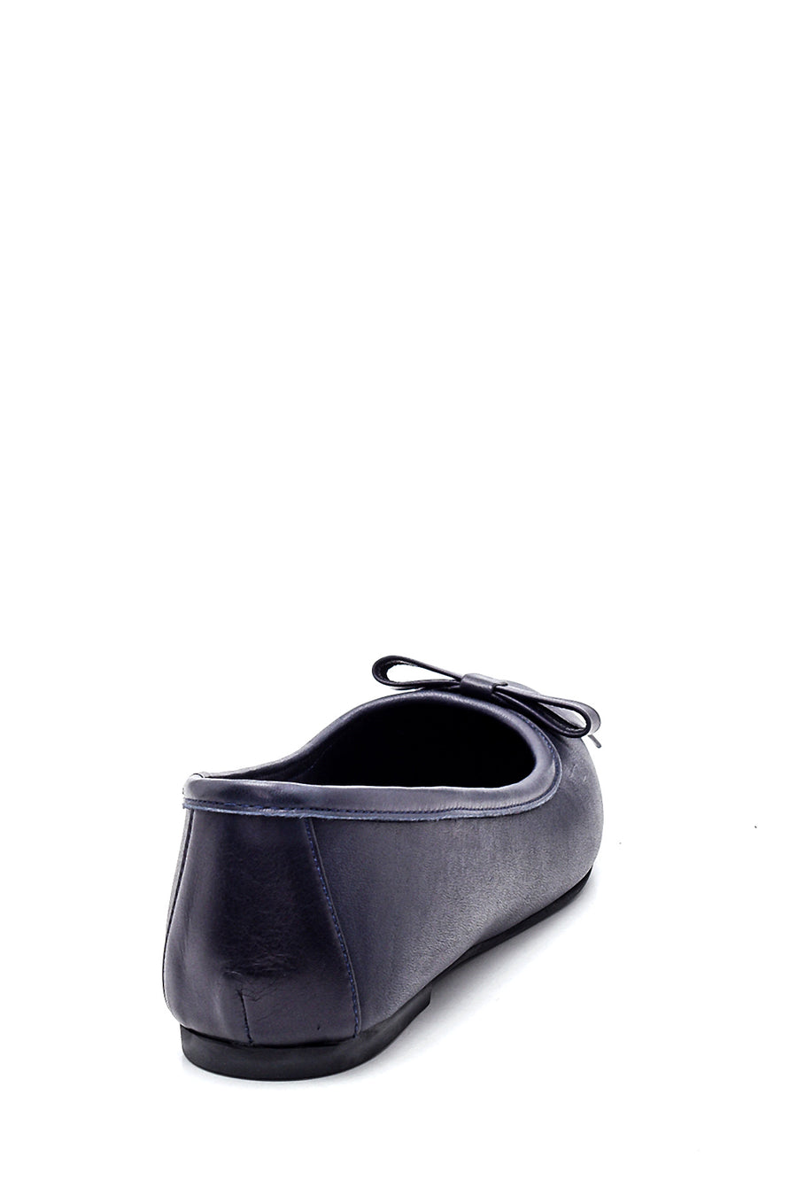 Women's Leather Bow Detailed Ballerinas