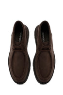 Men's Brown Lace-Up Suede Leather Casual Boots | Derimod