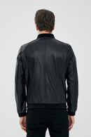 Cavani Men's Black Leather Coat | Derimod