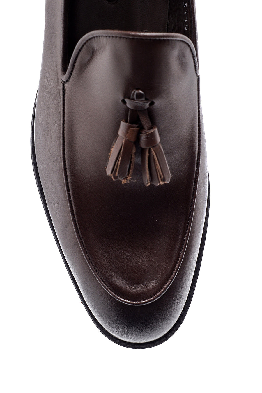 Erkek Püskül Detaylı Deri Loafer