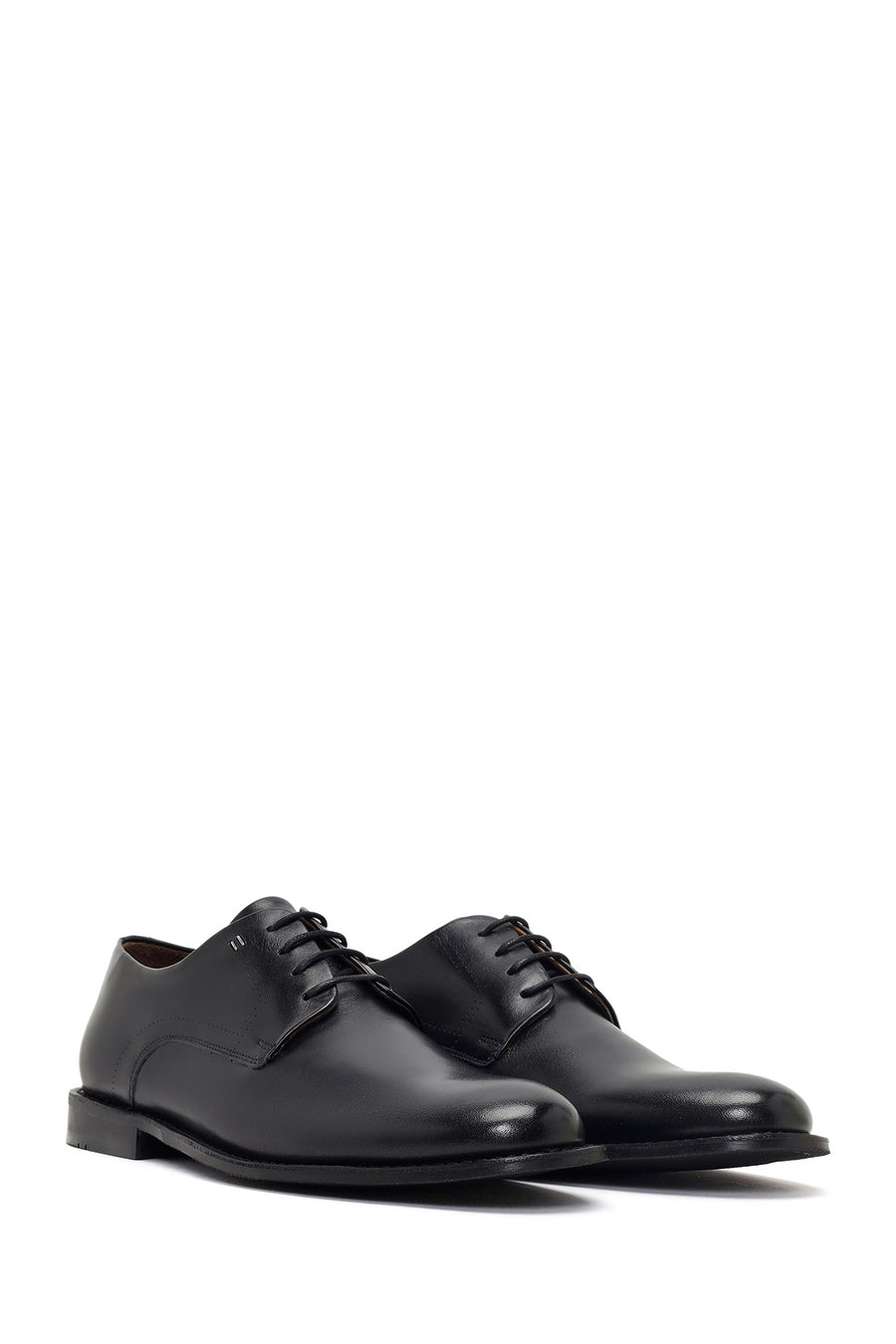 Derimod Black Male Black Lace-Up Leather Classic Shoes