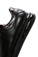 Men's Black Leather Sneaker | Derimod