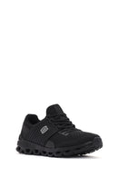 Derimod Zero Men's Black Thick Soled Fabric Sneaker | Derimod