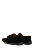 Men's Black Suede Leather Casual Loafer | Derimod