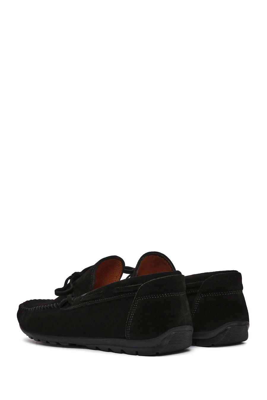 Erkek Siyah Süet Deri Casual Loafer