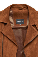 Marcus Men's Brown Suede Leather Jacket | Derimod