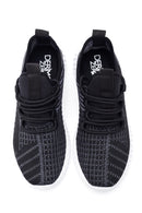 Women's Black Patterned Sneaker | Derimod