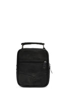 Men's Black Long Strap Leather Handbag | Derimod