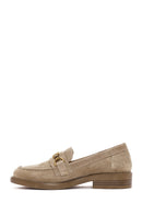 Women's Mink Suede Leather Loafer | Derimod