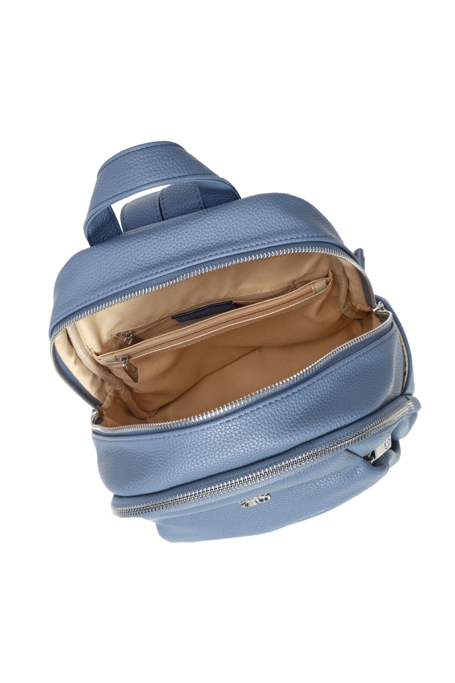 Woman Blue Backpack