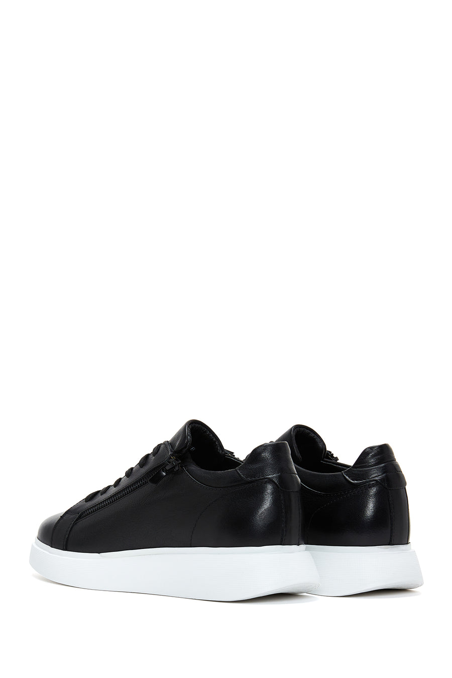Men's Black Leather Sneaker
