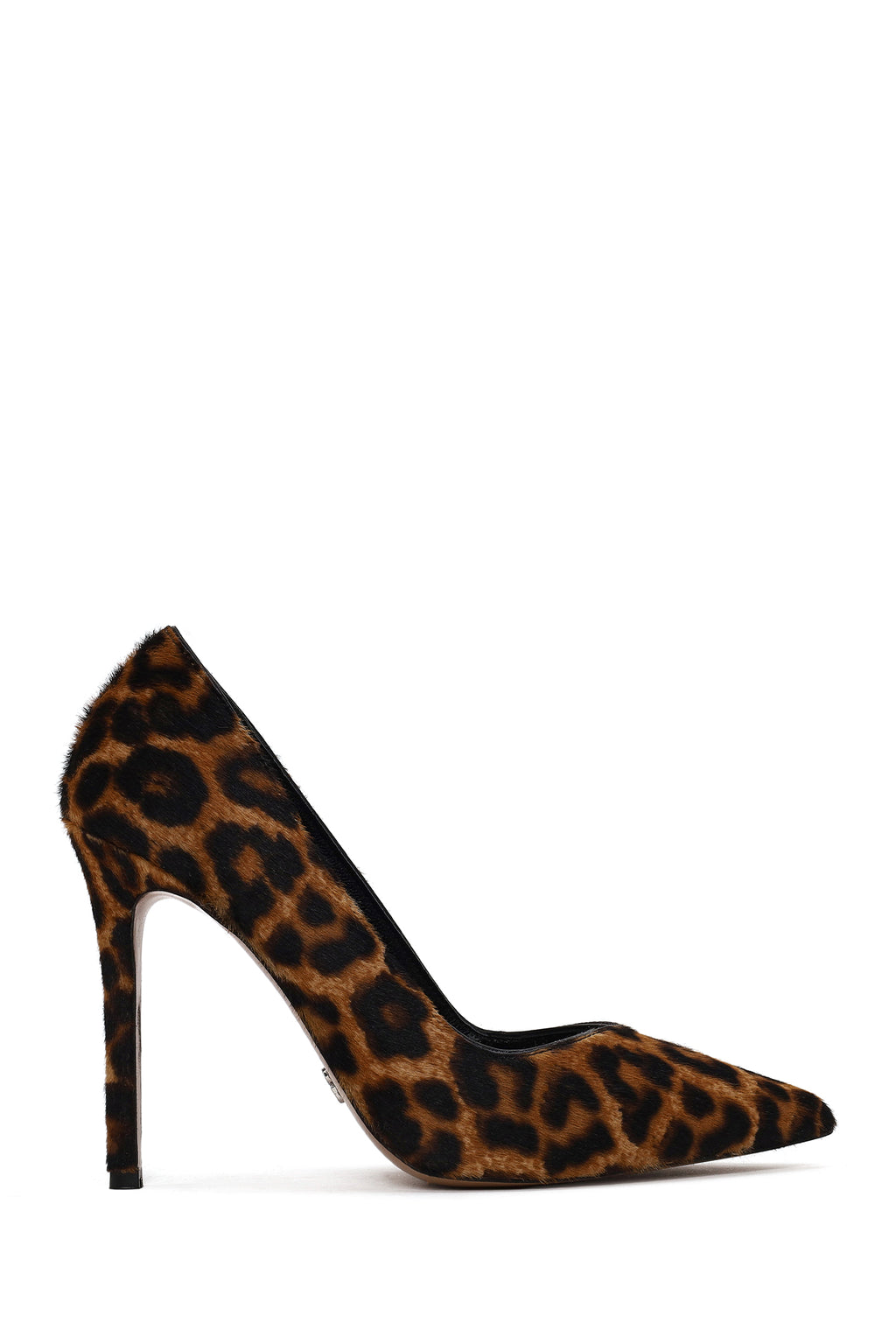 Kadın Leopar Yüksek İnce Topuklu Deri Stiletto