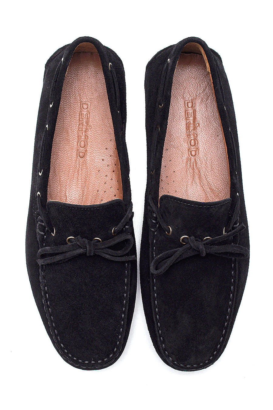 Erkek Siyah Süet Deri Casual Loafer