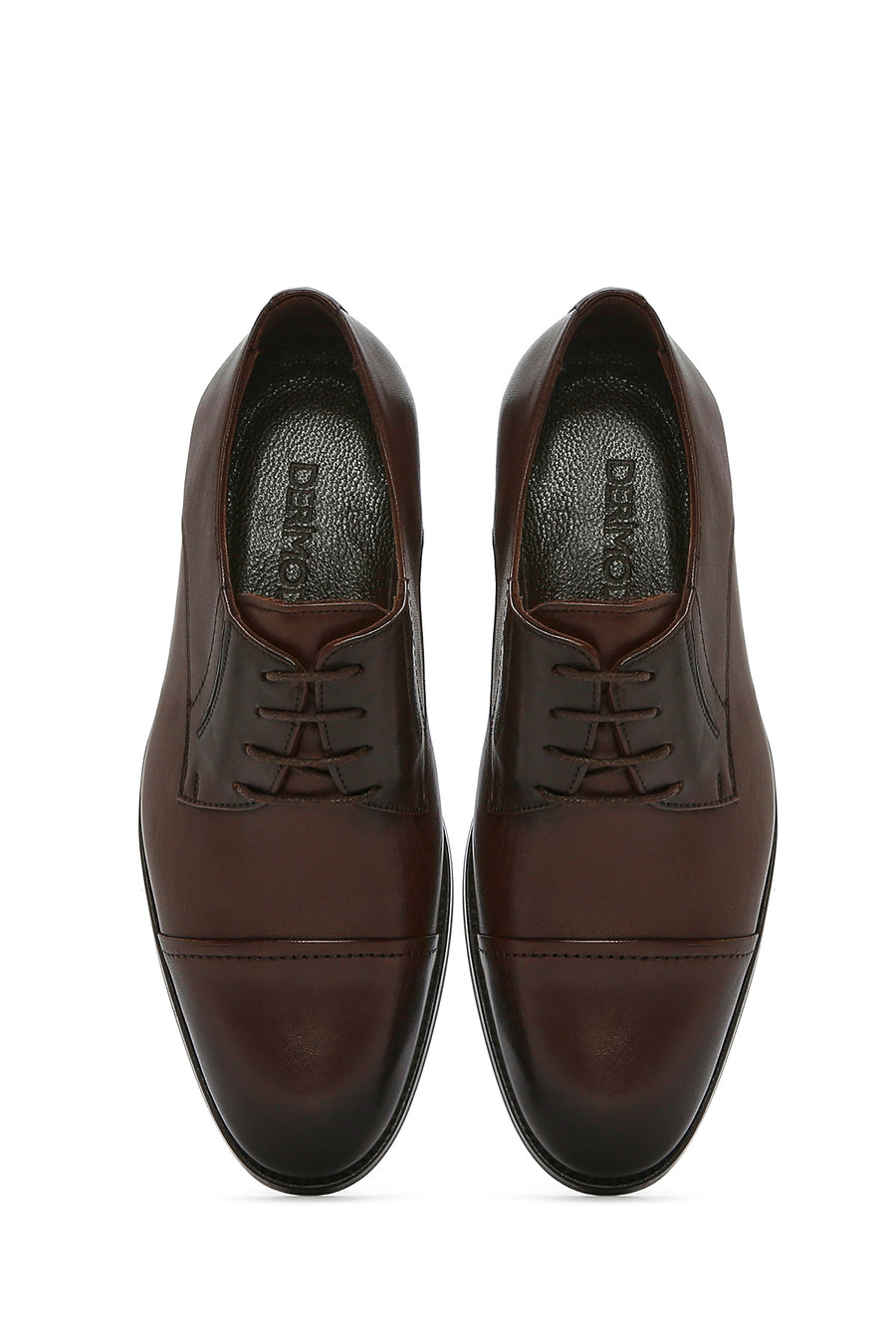 Men's Brown Laced Leather Classic Shoes