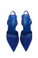 Women's Blue Stone Heeled Shoes | Derimod