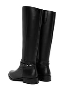 Women's Black Zippered Accessory Detailed Boots | Derimod