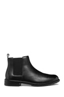 Geox Men's Black Walk Pleasure Leather Chelsea Boots | Derimod