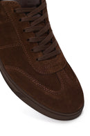 Male Brown Lace-Up Suede Leather Sneaker | Derimod