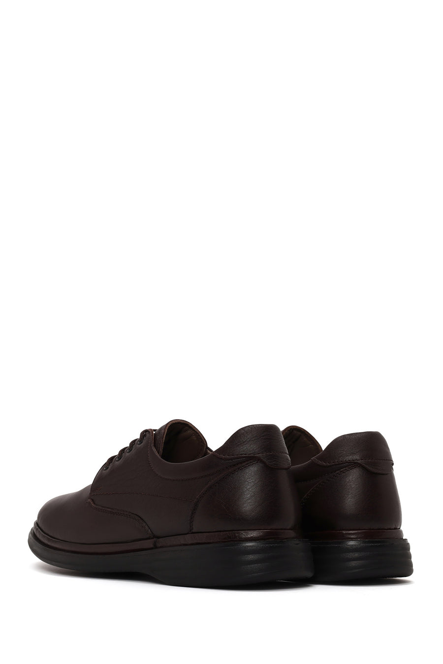 Male Brown Lace-up Leather Casual Shoes