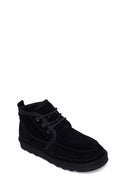 Male Black Lace-up Suede Casual Boots | Derimod