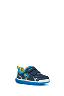 Geox Baby Boy Navy Blue Lightyloo Strappy Leather Sneakers | Derimod