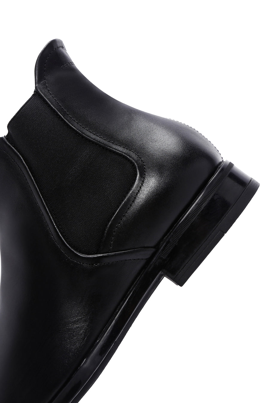 Men's Black Leather Chelsea Boots