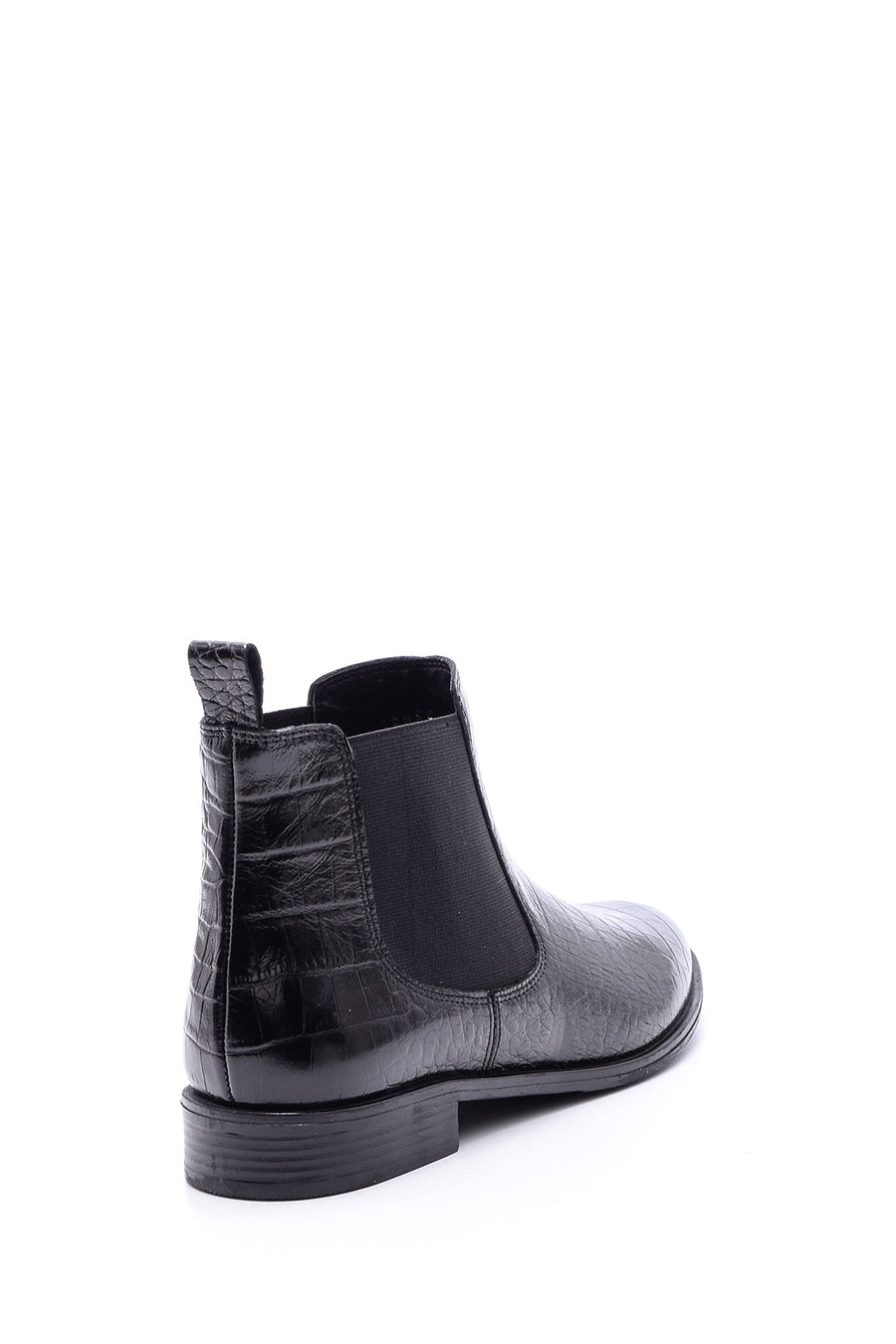Women's Crocodile Patterned Leather Boots