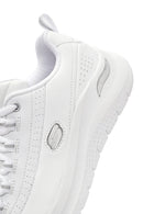 Skechers Women's White Arch Fit Lace-Up Chunky Sole Sneakers | Derimod