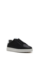 Men's Black Lace-up Leather Sneaker | Derimod