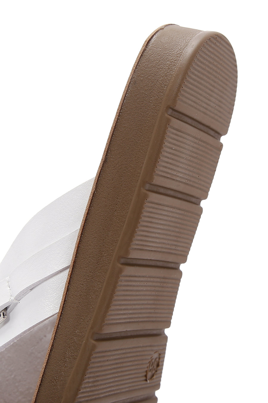 Women's White Flat Slippers