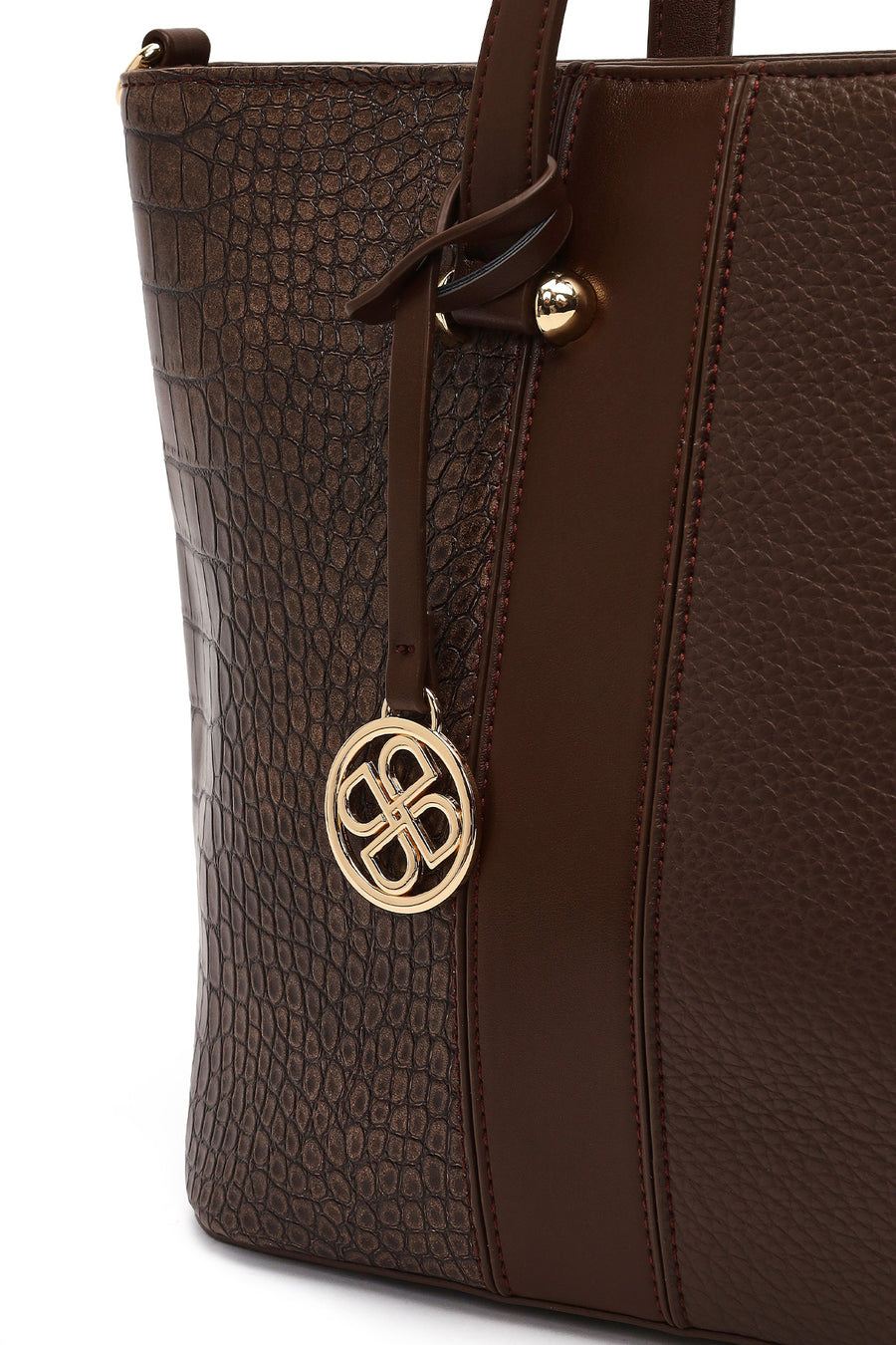 Woman Brown Long-Strap Shoulder Bag