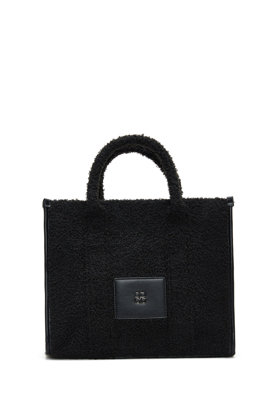 Women's Black Plush Handbag
