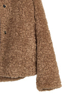 Lamolina Woman Beige Short Teddy Coats | Derimod