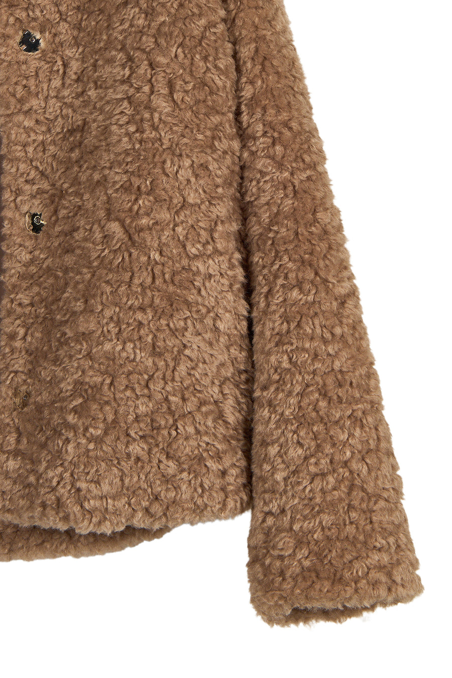 Lamolina Woman Beige Short Teddy Coats