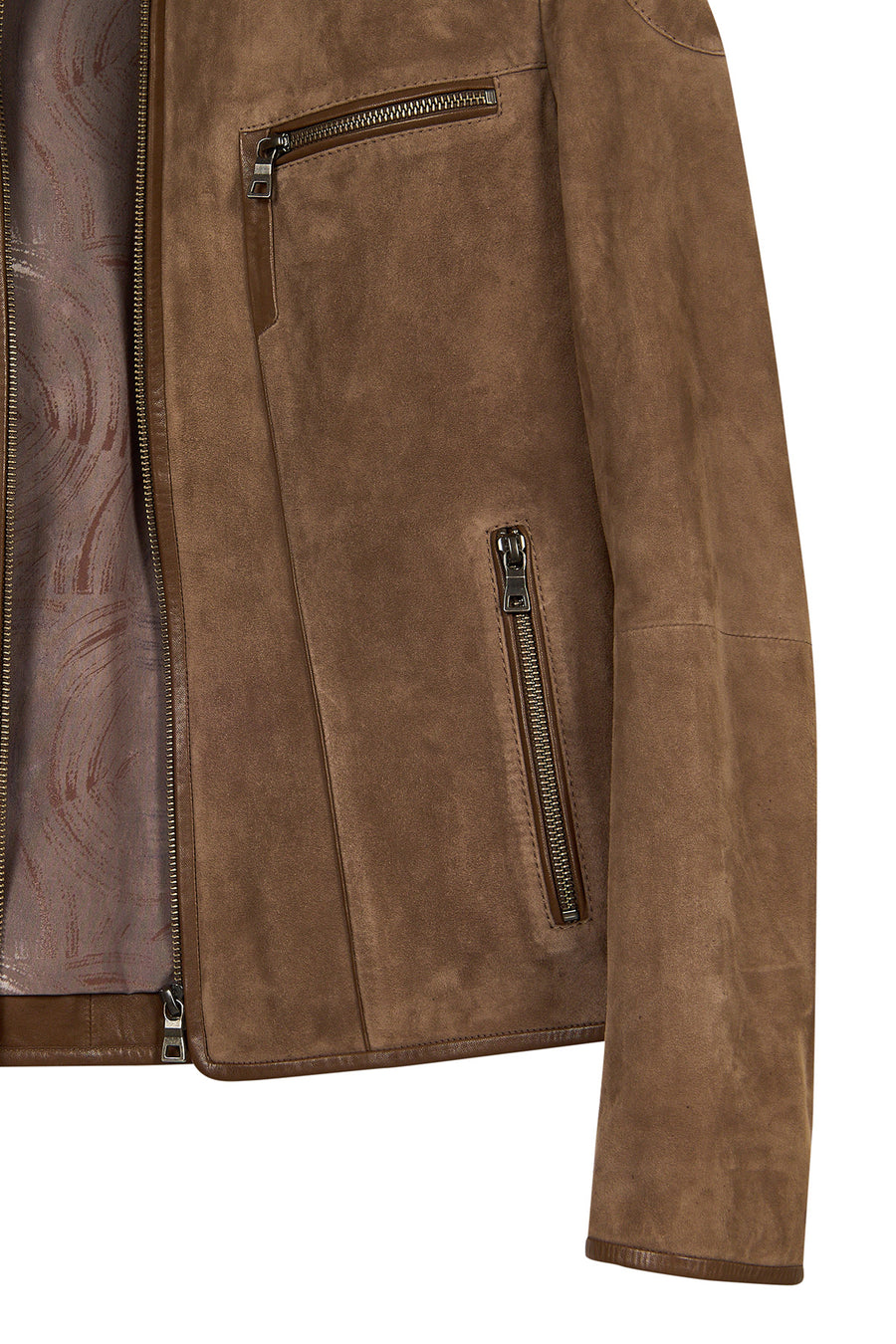 Sybil Woman Mink Short Suede Jacket