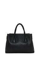 Women's Black Long Strap Knit Detailed Handbag | Derimod