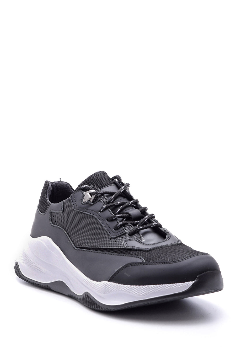 Men's High-Sole Leather Sneaker
