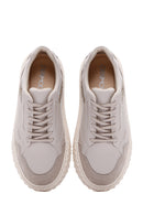 Women's Beige Thick Soled Sneaker | Derimod