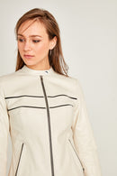 Iris Women's Leather Jacket | Derimod