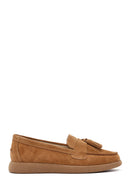 Kadın Taba Süet Deri Konfor Loafer | Derimod