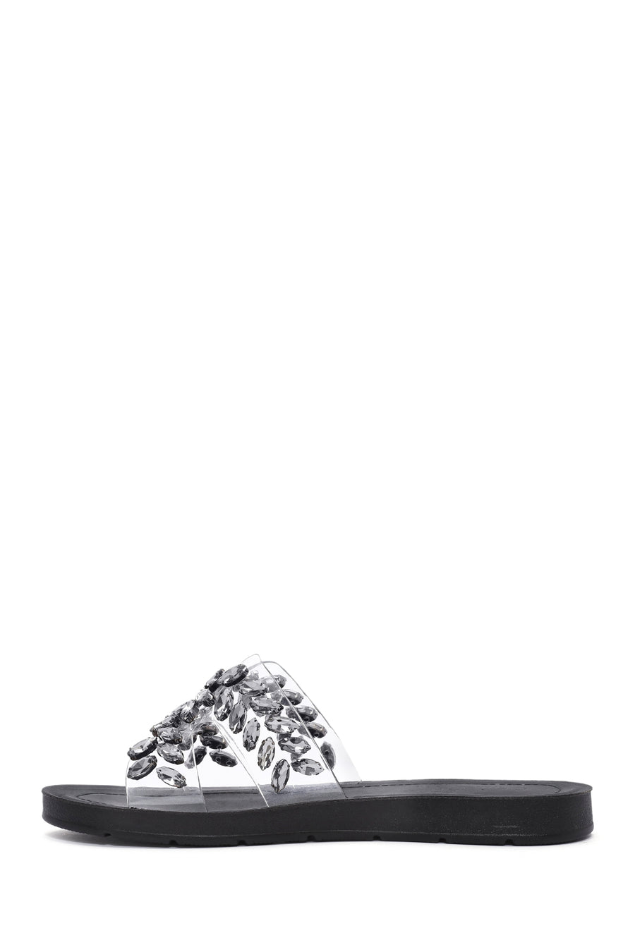 Women's Black Stone Slippers