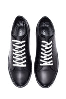 Erkek Siyah Deri Sneaker | Derimod