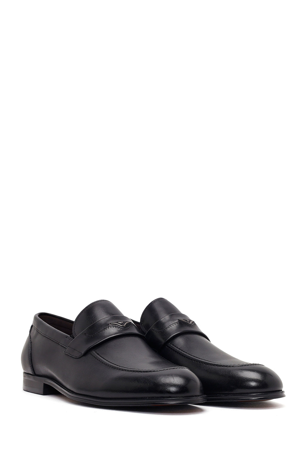 Derimod Black Erkek Siyah Deri Klasik Loafer