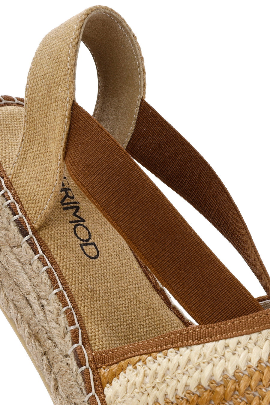 Women's Multicolored Thick-Soled Straw Espadrille Sandals