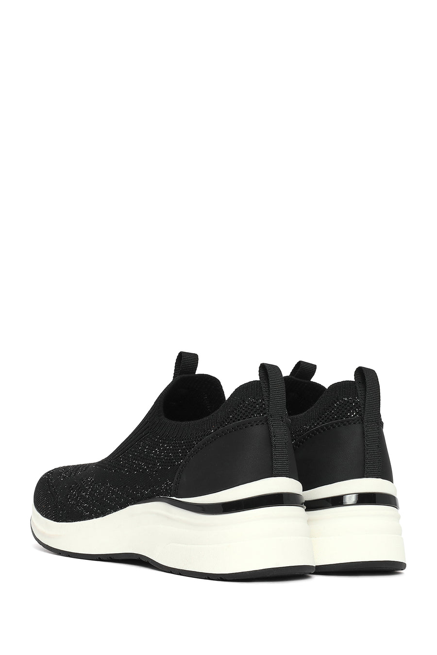 Derimod Zero Women's Black Thick Soled Fabric Sneaker
