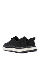 Men's Black Lace-Up Fabric Sneakers | Derimod
